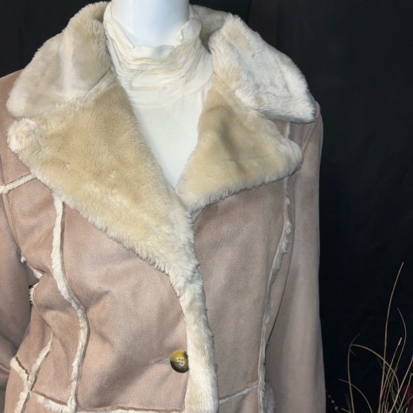 Big Chill Women's Tan and Cream Coat M - Picture 10 of 15
